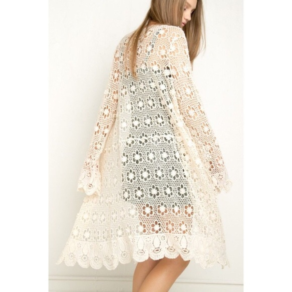 RARE Brandy Melville Crochet Cardigan